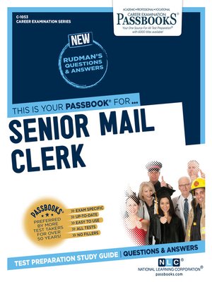 cover image of Senior Mail Clerk